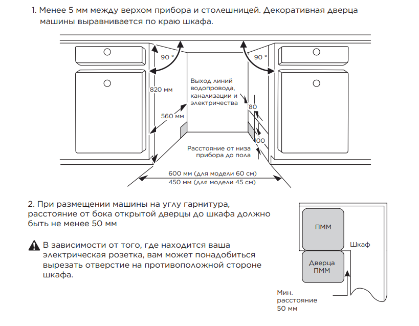 Встраиваемая посудомоечная машина Midea MID45S490I Встраиваемая посудомоечная машина Midea MID45S490I