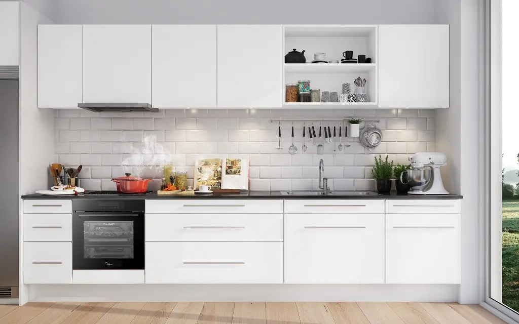 Электрический духовой шкаф встраиваемый Midea MO98277CGB Электрический духовой шкаф встраиваемый Midea MO98277CGB