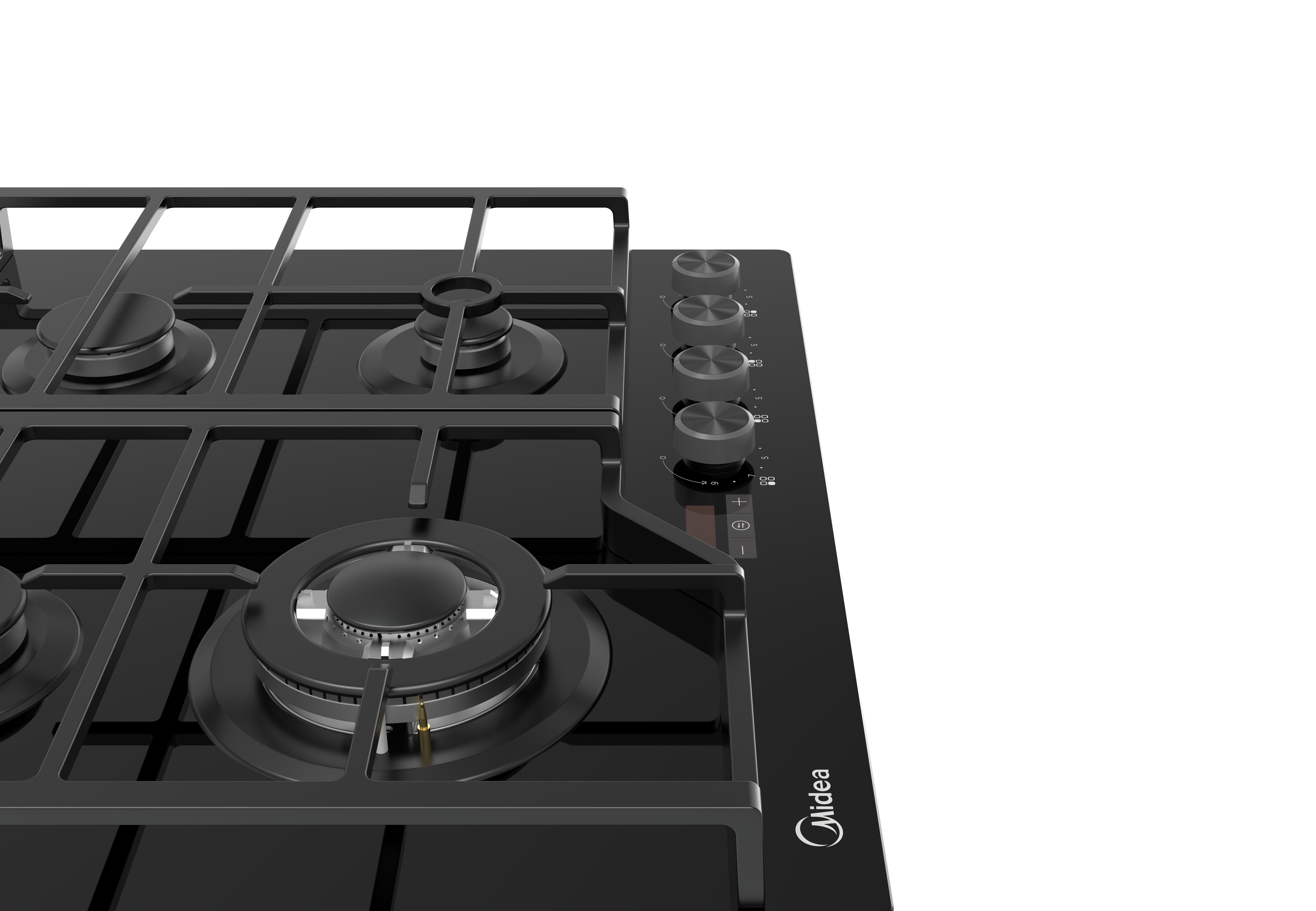 Варочная панель газовая MIDEA MG697VGB Варочная панель газовая MIDEA MG697VGB